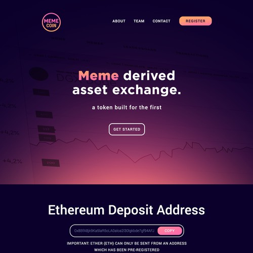 MemeCoin Landing Page