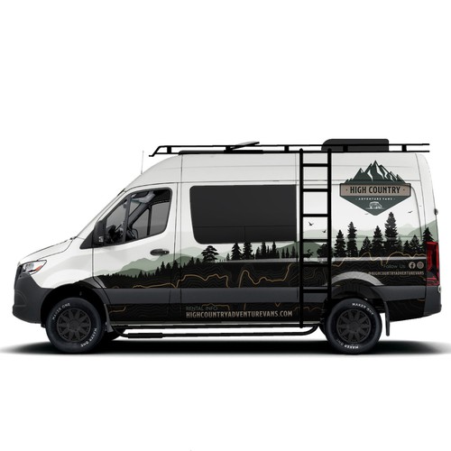 Nature inspired Van Wrap design