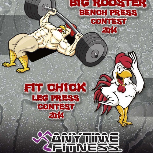 Anytime Fitness BIG Rooster/ FIT Chick Poster