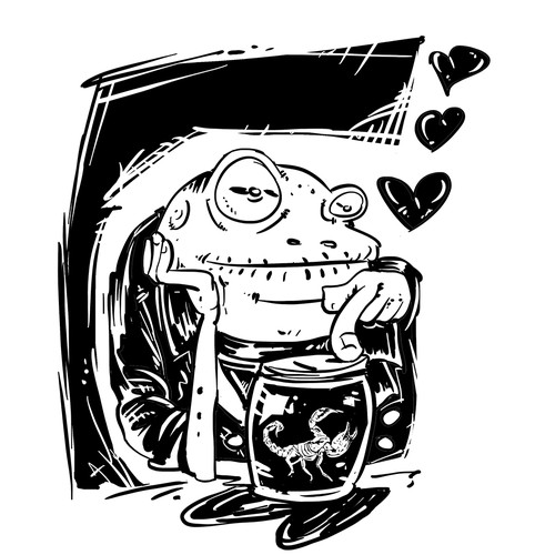 frog and scorpion