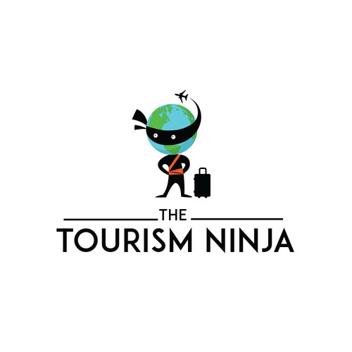 Logo concept for a Tourism Ninja