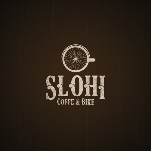 Logo design for coffee and bike shop, SloHi Coffe & Bike