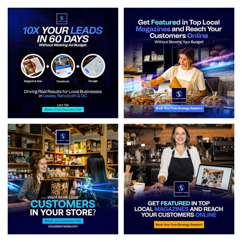 High-Converting Social Media Ad Series for Cloudstar Media - Local Marketing Campaigns