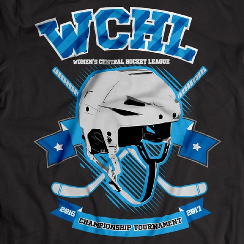 Illustration T-Shirt for Hockey Championship