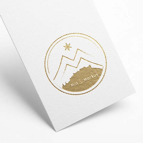 Logo for a winter wedding in Salzburg, Austria