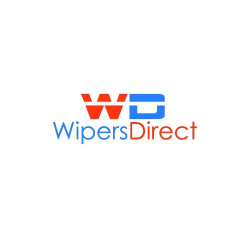 Simple logo for wiperdirect, an ecomm site that sells only windshield wipers