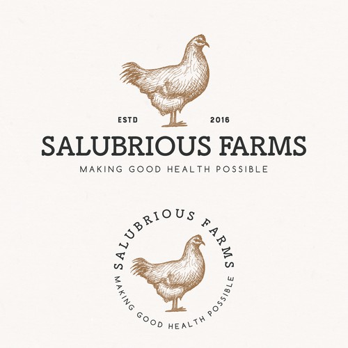 Logo design and brand identity pack for Salubrious Farms.