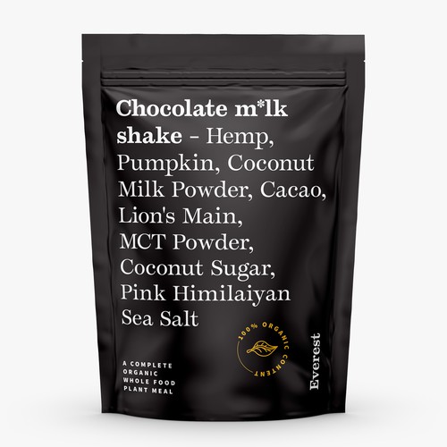 Packaging for vegan protein