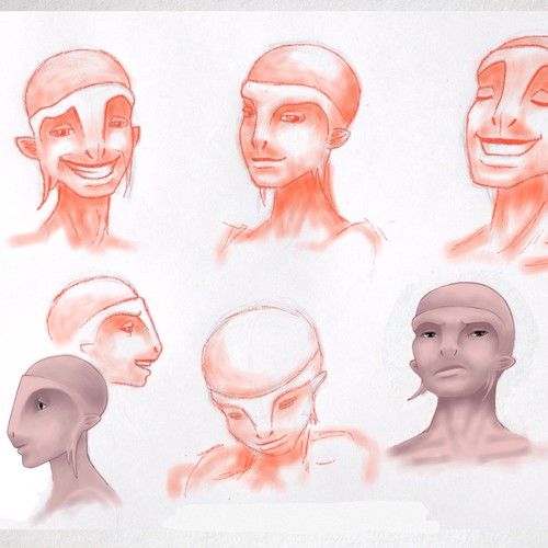 Alien main character design for a movie