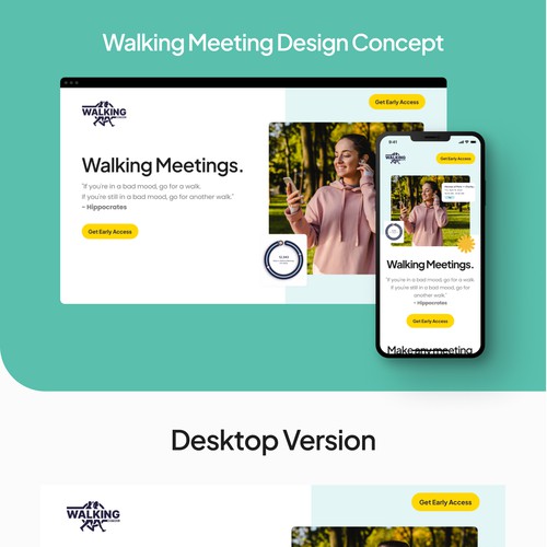 Landing Page - Walking Meeting