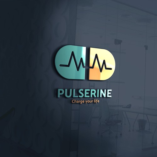 Logo concept for pulse electromagnetic therapy medical center