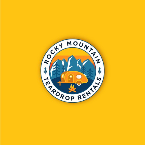 Teardrop trailers rental company logo