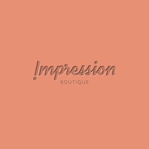 Impression Boutique logo design concept