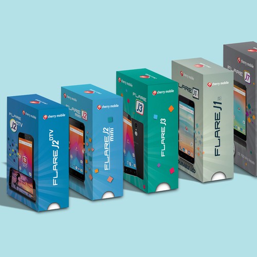 Flare J Series Packaging Design