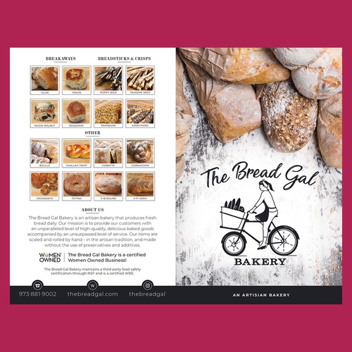 Catalog Design for Bread Gal Bakery