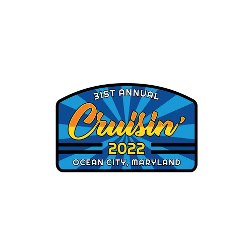 Hat Patch for Classic Car Show Cruisin Ocean City 2022