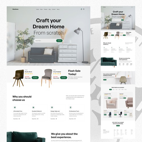 Newhome Landing page