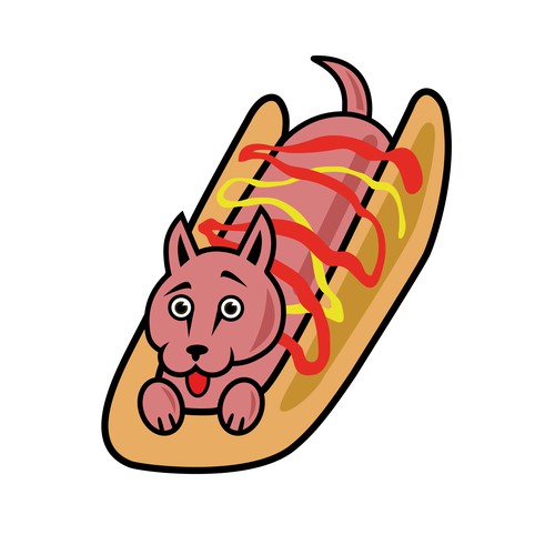 Sticker for hot-dogs