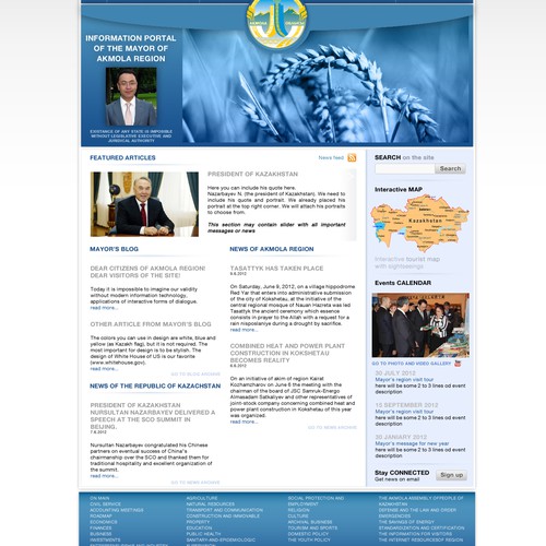 Mayor's webpage