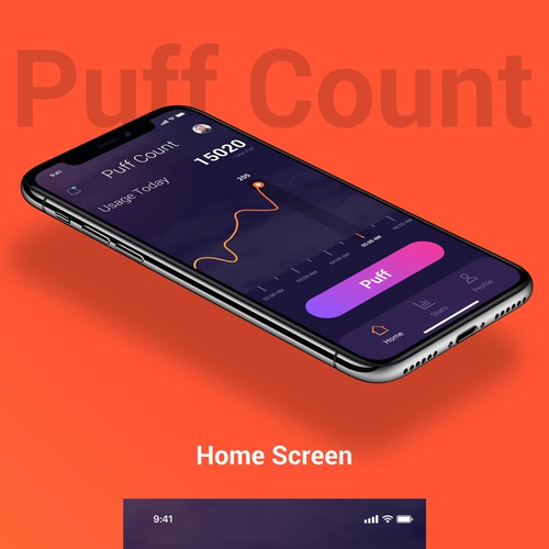 Modern App Design for Puff Counting