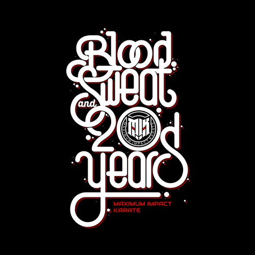 Tshirt design for Maximum Impact Karate's Event