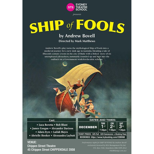 Ship of Fools Poster Design