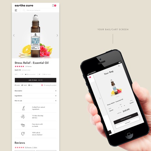 Shopify Product Page Design Mobile