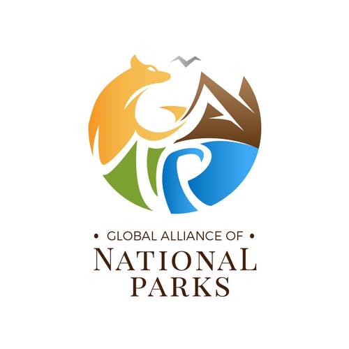Logo concept for national park traveller comoany