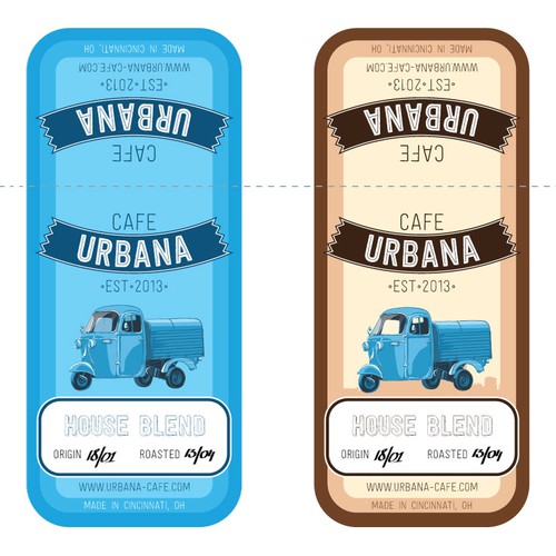 Coffee Label. Labels for coffee bags.