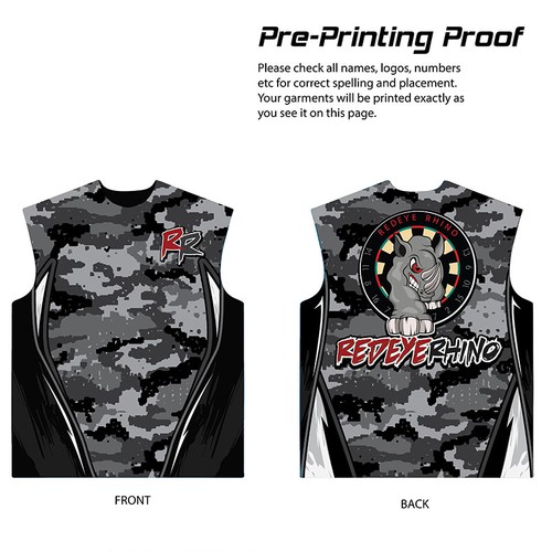 Professional Camo Darts Jersey