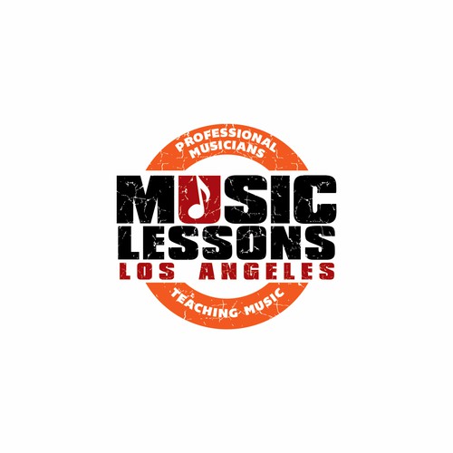 Create a Rockin' logo for a contemporary music school!