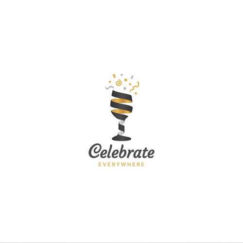 Logo for pre-filled single-serve wine and beer glasses startup