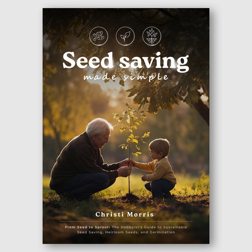 E-book cover design for seed saving