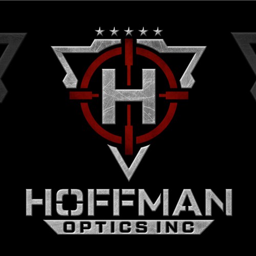 Bold and strong logo design and business card's for ''HOFFMAN OPTICS Inc''