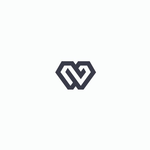 Modern geometric monogram