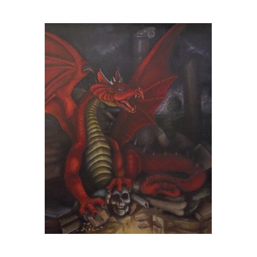 Create a logo to represent a British dragon-shifter clan!
