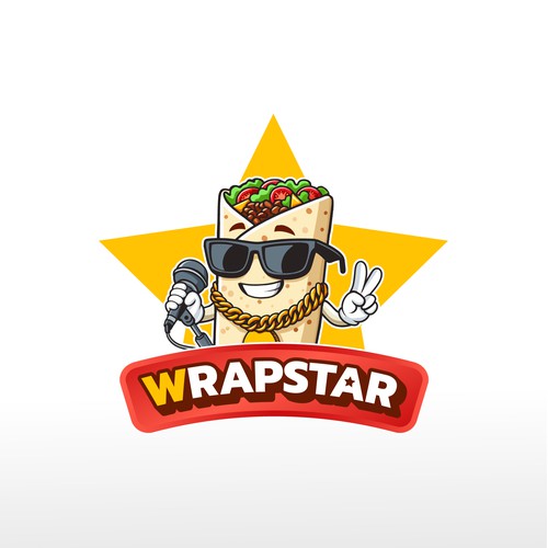 Wrapstar Logo Design 