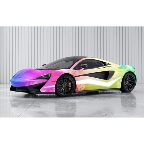 Hawaiian McLaren wrap design