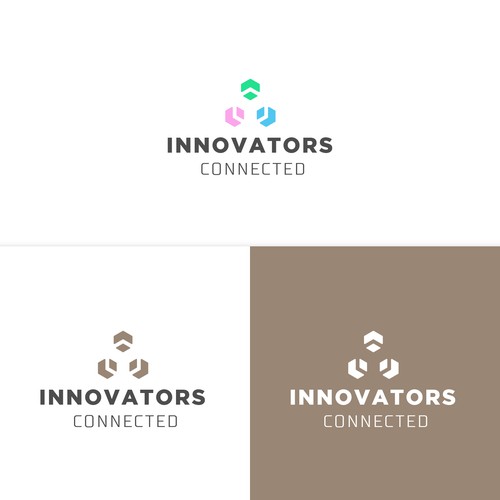 geometric and abstract logo for an exclusive network of swiss innovation companies