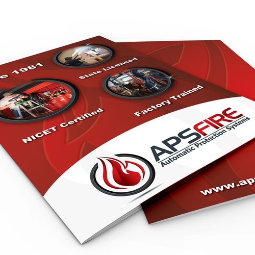 Presentation Folder Design  for Automatic Protection Systems aka APS Fire