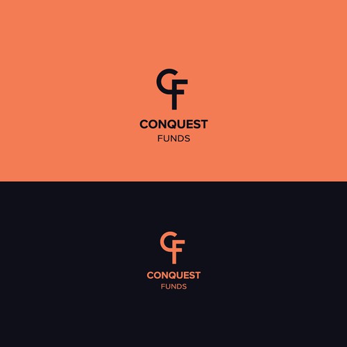 Simple logo for Conquest Funds