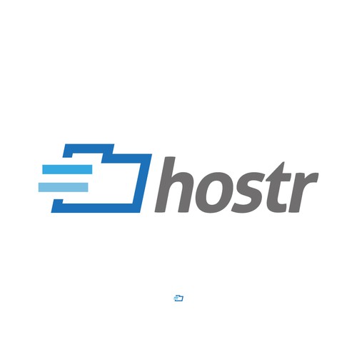 Create a distinctive modern logo for a file sharing site