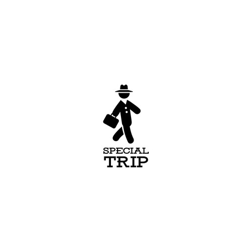 Traveling Business Man Logo