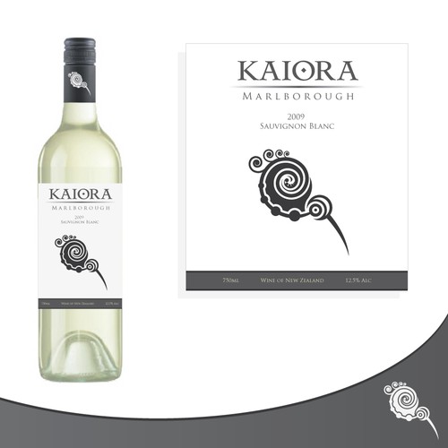 Fresh, clean label for premium New Zealand wine brand Kokori Bay