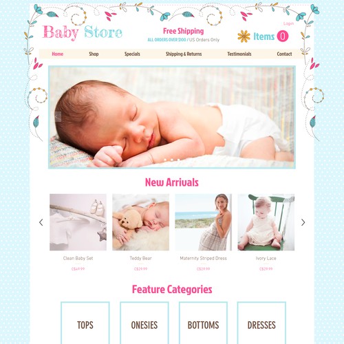 Baby Online Store Wix Website