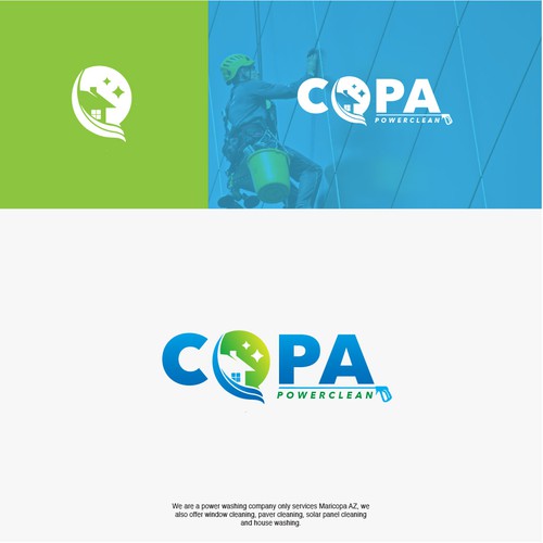 Logo Concept for Copa Powerclean, a Cleaning Services Company