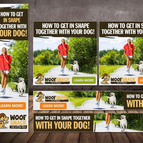 Creative and powerful Banner-Design for the dog sport start-up