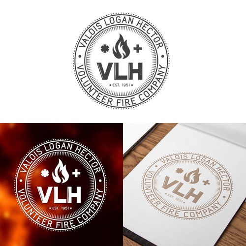 Logo design for volunteer fire company