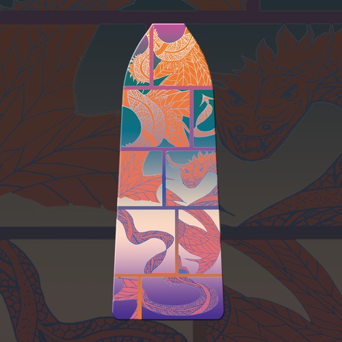 dragon design paddle