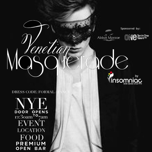 Create a stunning Venetian Masquerade Flyer for social media promotion